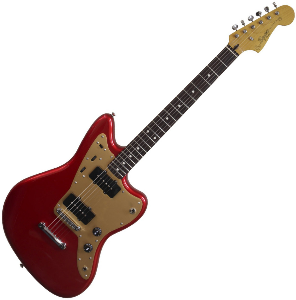 Elektriska gitarrer Fender Squier Deluxe Jazzmaster RW Candy Apple Red