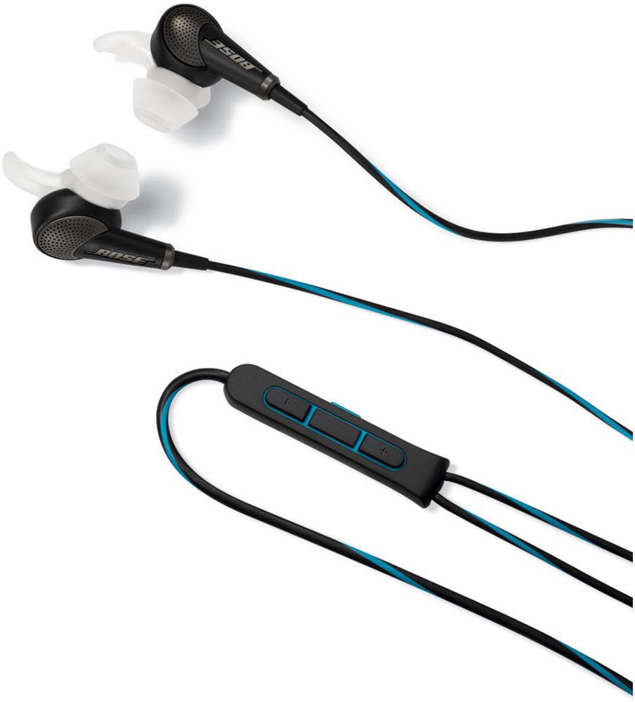 En la oreja los auriculares Bose QuietComfort 20 Android Black/Blue