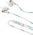 In-ear hörlurar Bose QuietComfort 20 Android White/Blue