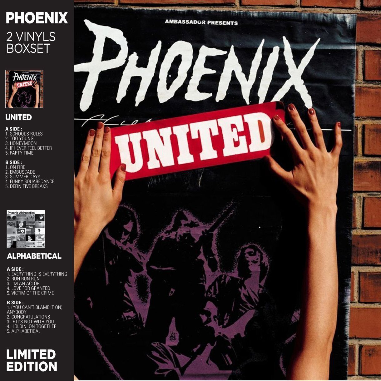 Vinyylilevy Phoenix - United / Alphabetical (2 LP)