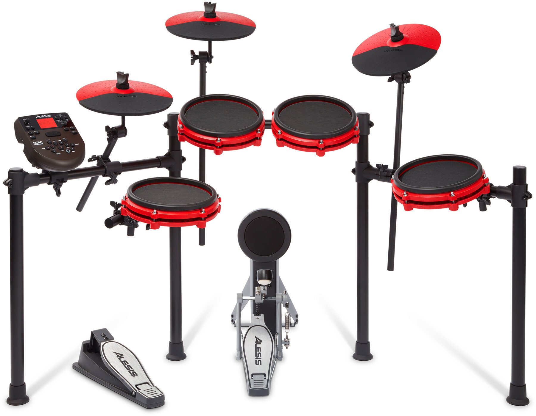 Setovi električnih bubnjeva Alesis Nitro Mesh Kit Special Edition Red