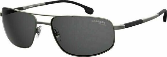 Lifestyle Glasses Carrera 8036/S R80 M9 Semi Matte Dark Ruthenium/Grey Polarized Lifestyle Glasses - 1
