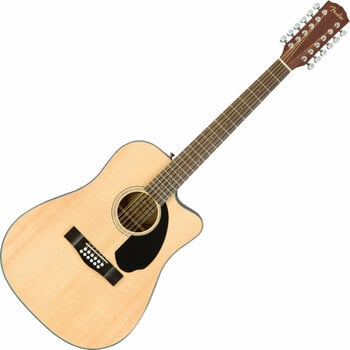 12-струнна електро-акустична китара Fender CD-60SCE-12 Natural - 1
