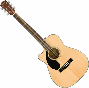 Lefthanded Acoustic-electric Guitar Fender CC-60SCE Left-Hand Natural - 1