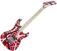 Guitare électrique EVH Striped Series 5150 MN Red Black and White Stripes