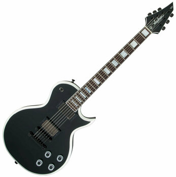 E-Gitarre Jackson USA Marty Friedman MF-1 RW Gloss Black with White Bevels - 1