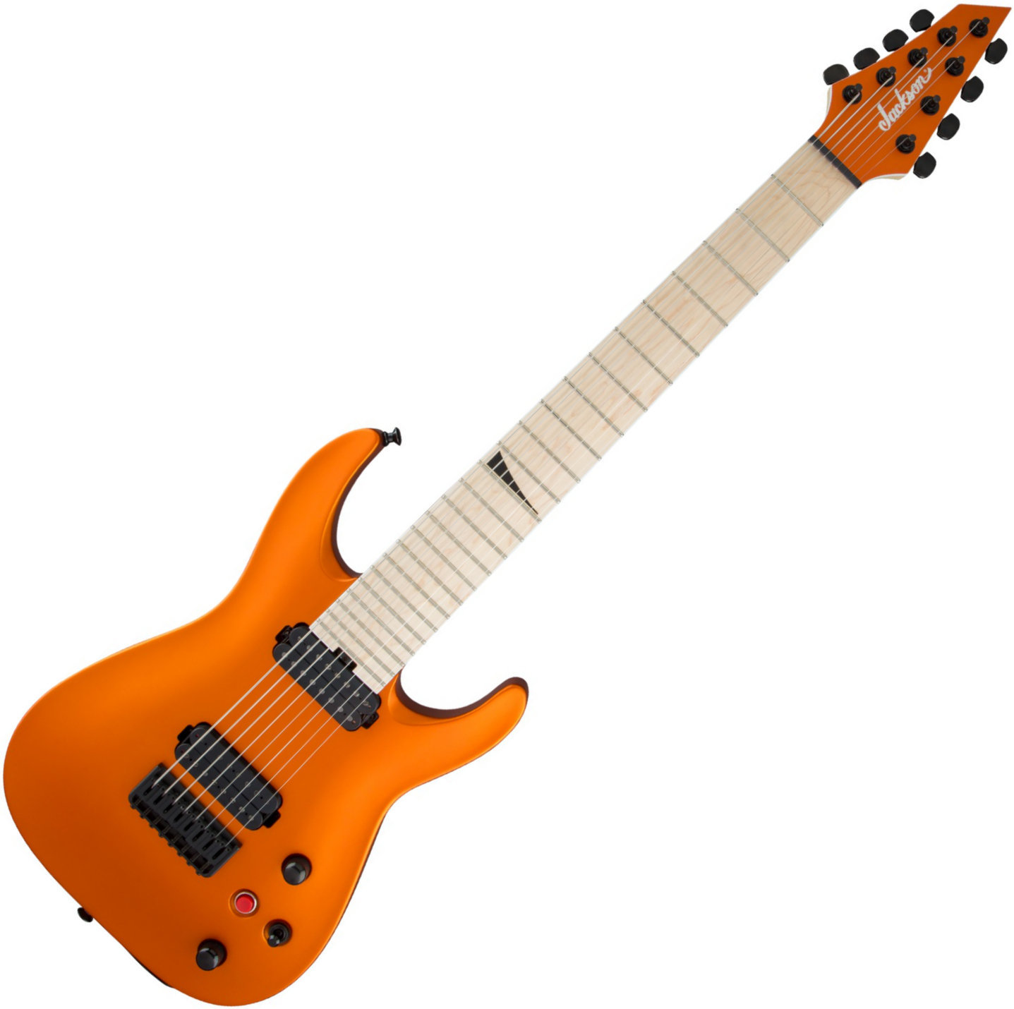 8-saitige E-Gitarre Jackson Pro Series Dinky DKA8M MN Satin Orange Blaze