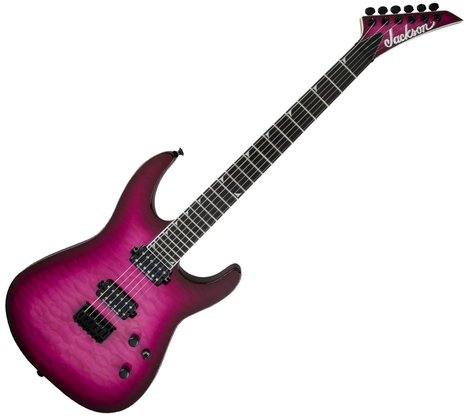 Elektrisk gitarr Jackson Pro Soloist SL2Q HT MAH EB Fuchsia Burst