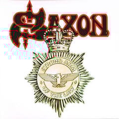 LP Saxon - Strong Arm Of The Law (Limited Edition) (Reissue) (White/Black/Red Splatter) (LP)