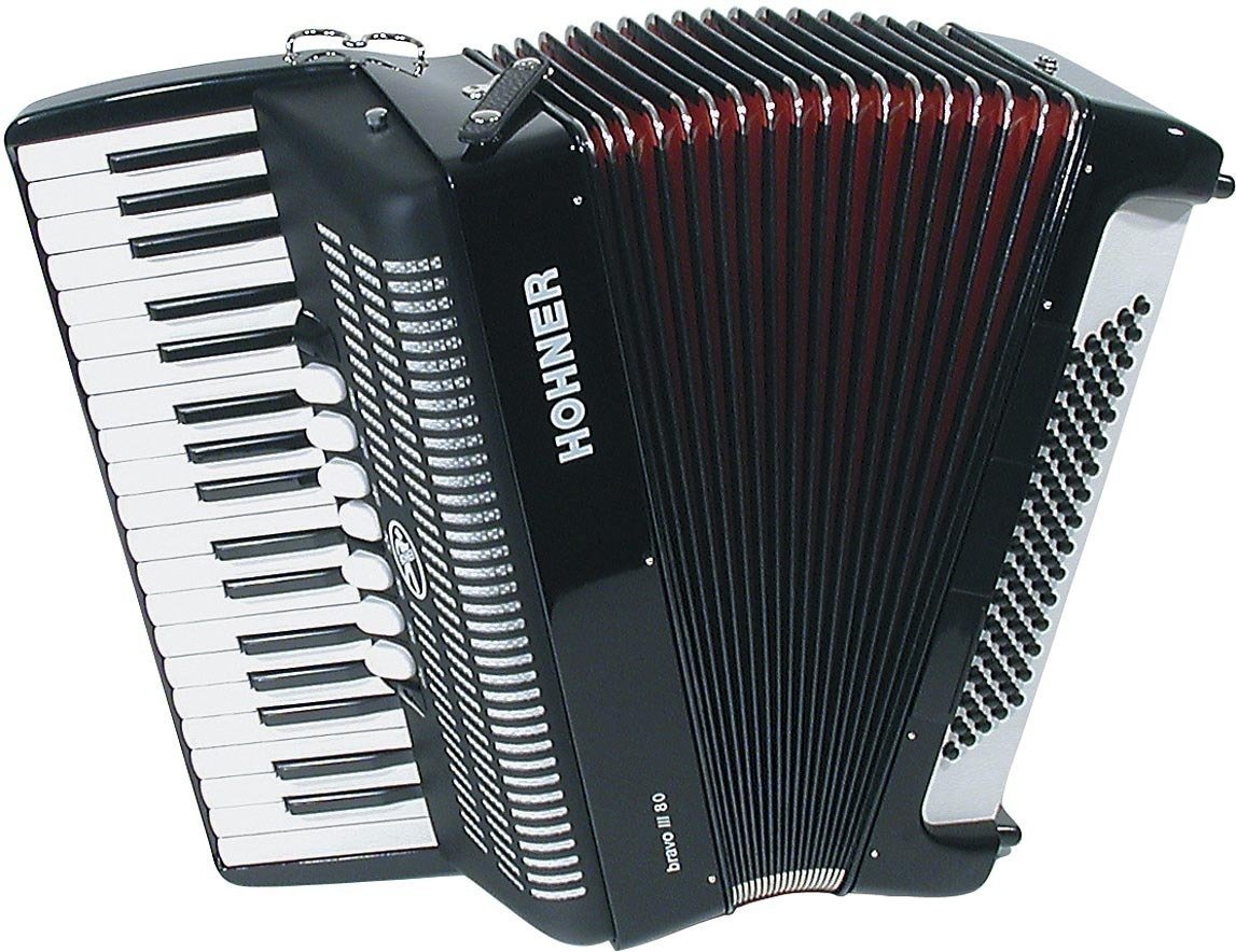 Piano accordion
 Hohner BRAVO III 80 Black