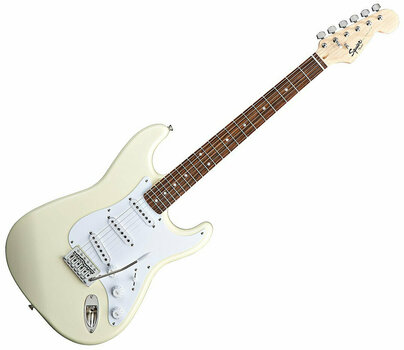 Електрическа китара Fender Squier Bullet Stratocaster Tremolo RW Arctic White - 1