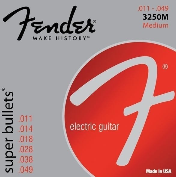 Snaren voor elektrische gitaar Fender Super Bullets Medium Strings