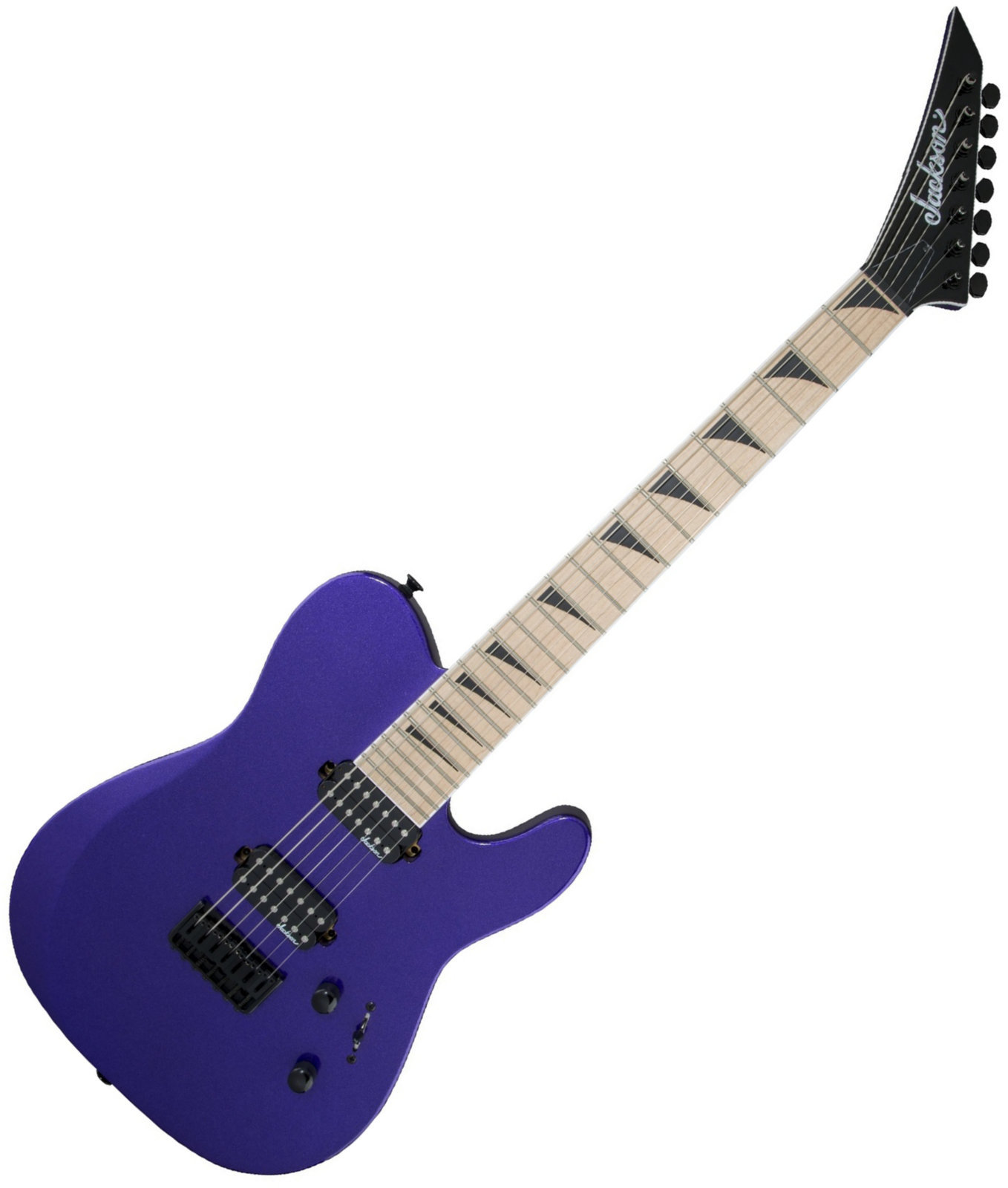 7-strenget elektrisk guitar Jackson X Series Telly TY2-7 HT M MN Pavo Purple