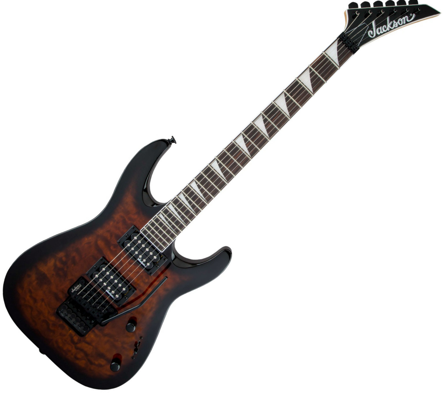 Elektrisk gitarr Jackson JS Series Dinky Arch Top JS32Q DKA RW Dark Sunburst
