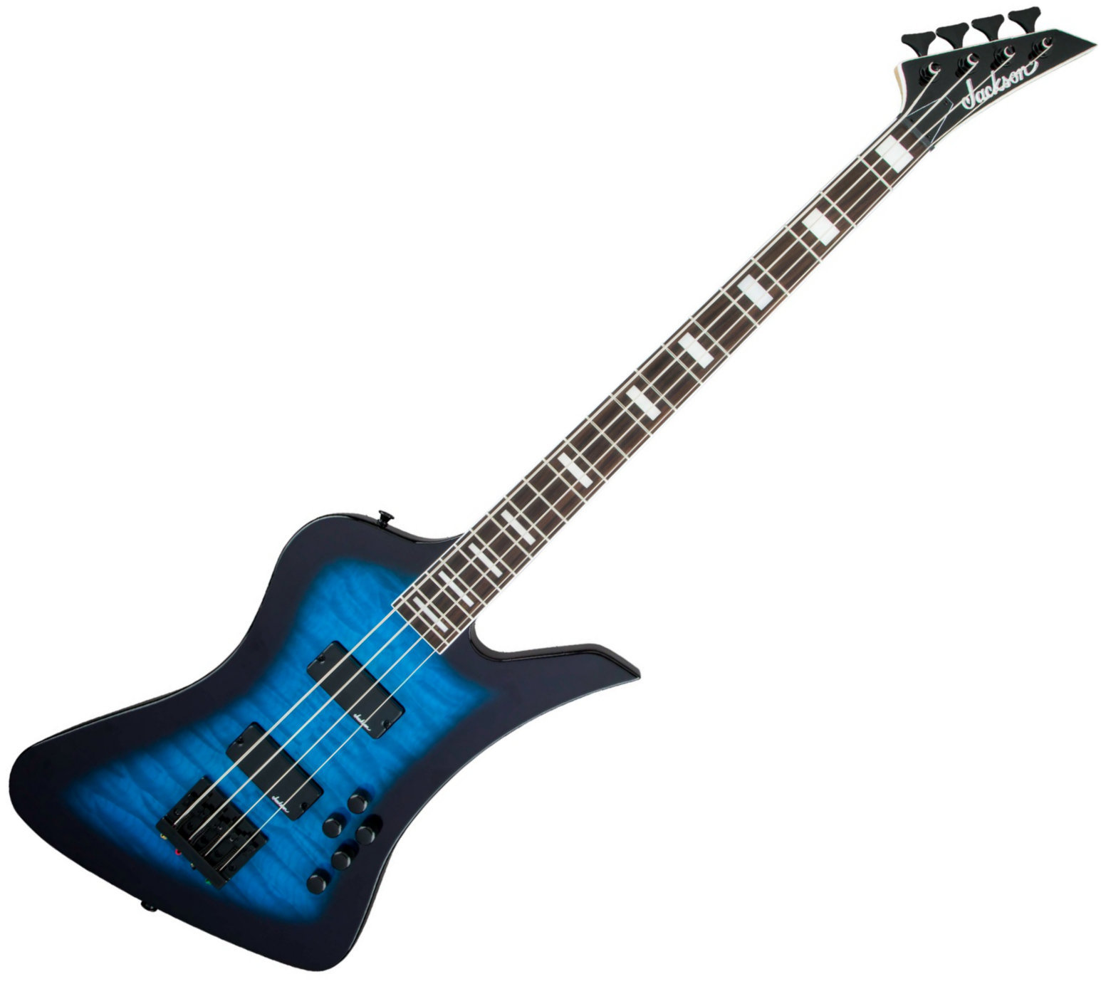 Električna bas gitara Jackson JS Series Kelly Bird JS3Q RW Transparent Blue Burst