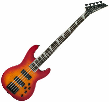 5-snarige basgitaar Jackson JS Series Concert Bass JS3VQ RW Transparent Cherry Burst - 1