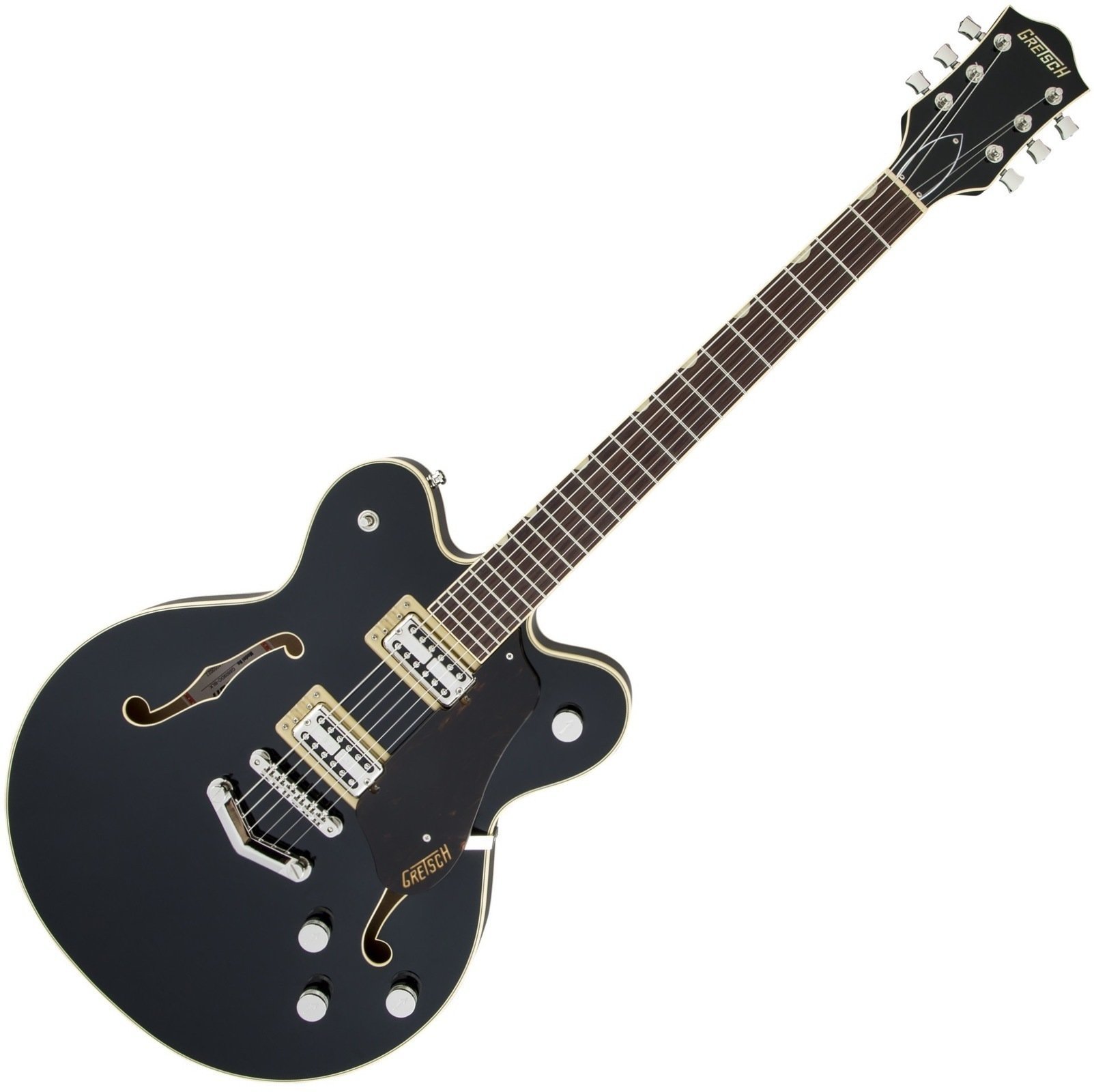Halvakustisk gitarr Gretsch G6609 Players Edition Broadkaster Double-Cut Black