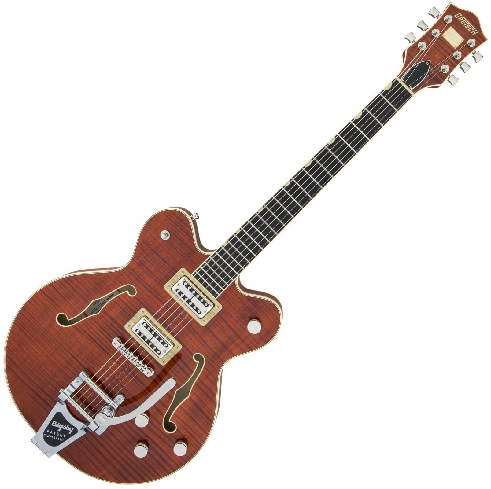Halbresonanz-Gitarre Gretsch G6609TFM Players Edition Broadkaster Bourbon Stain