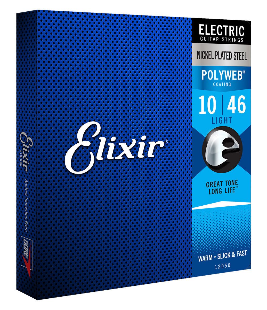 Cordes pour guitares électriques Elixir 12050 Polyweb 10-46