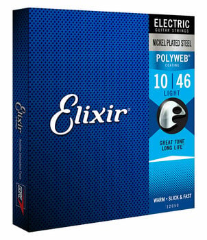 Cordas para guitarra elétrica Mi Elixir 12050 Polyweb 10-46 - 1
