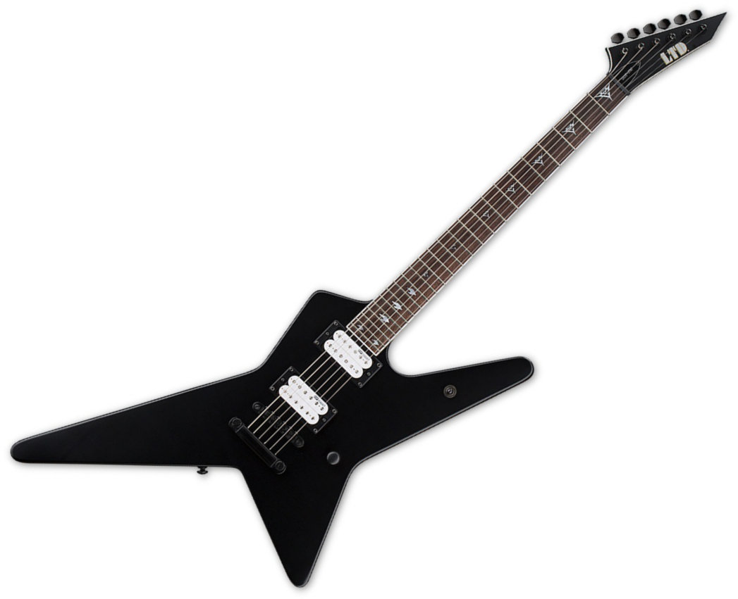 Elektromos gitár ESP LTD GUS-200 Black Satin
