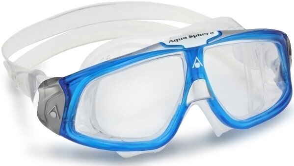 Swimming Goggles Aqua Sphere Swimming Goggles Seal 2.0 Clear Lens Lightblue/White UNI