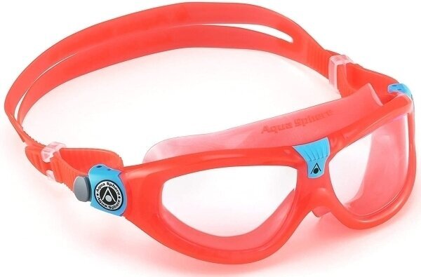 Gafas de natación Aqua Sphere Gafas de natación Seal Kid 2 Clear Lens Red Obsession Junior