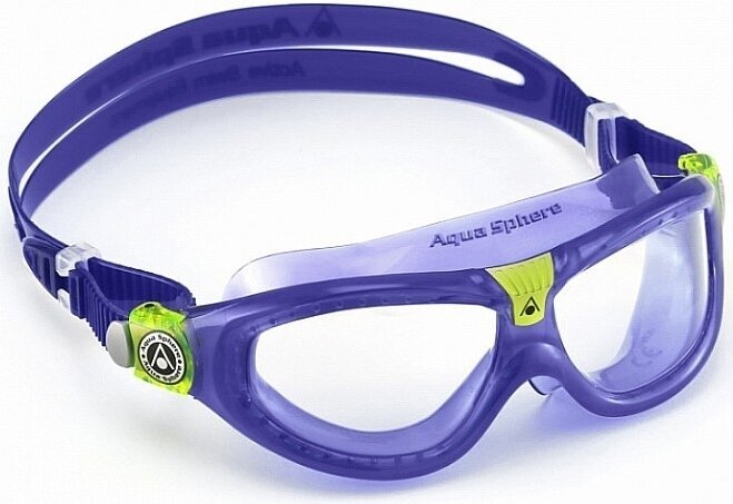 Swimming Goggles Aqua Sphere Swimming Goggles Seal Kid 2 Clear Lens Violet Junior