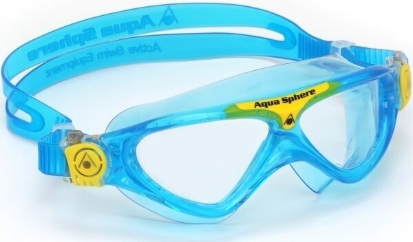 Svømmebriller Aqua Sphere Svømmebriller Vista Junior Clear Lens Aqua/Yellow Junior