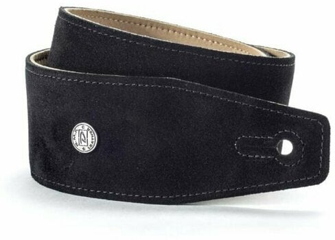 Leather guitar strap Dunlop BMF-S01 Leather guitar strap Ebony - 1