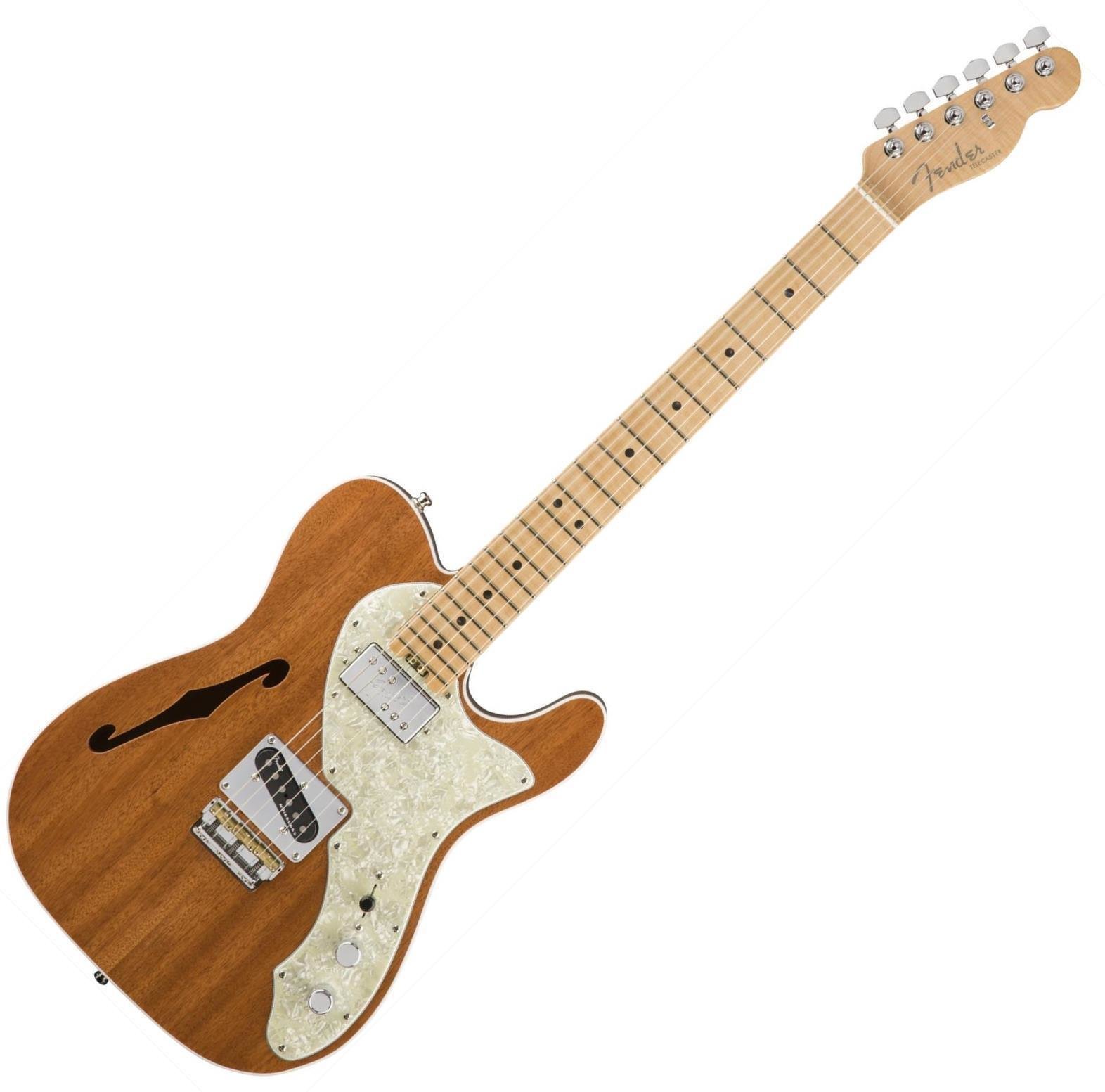 Guitare électrique Fender 2017 LTD American Elite Mahogany Tele Thinline Natural