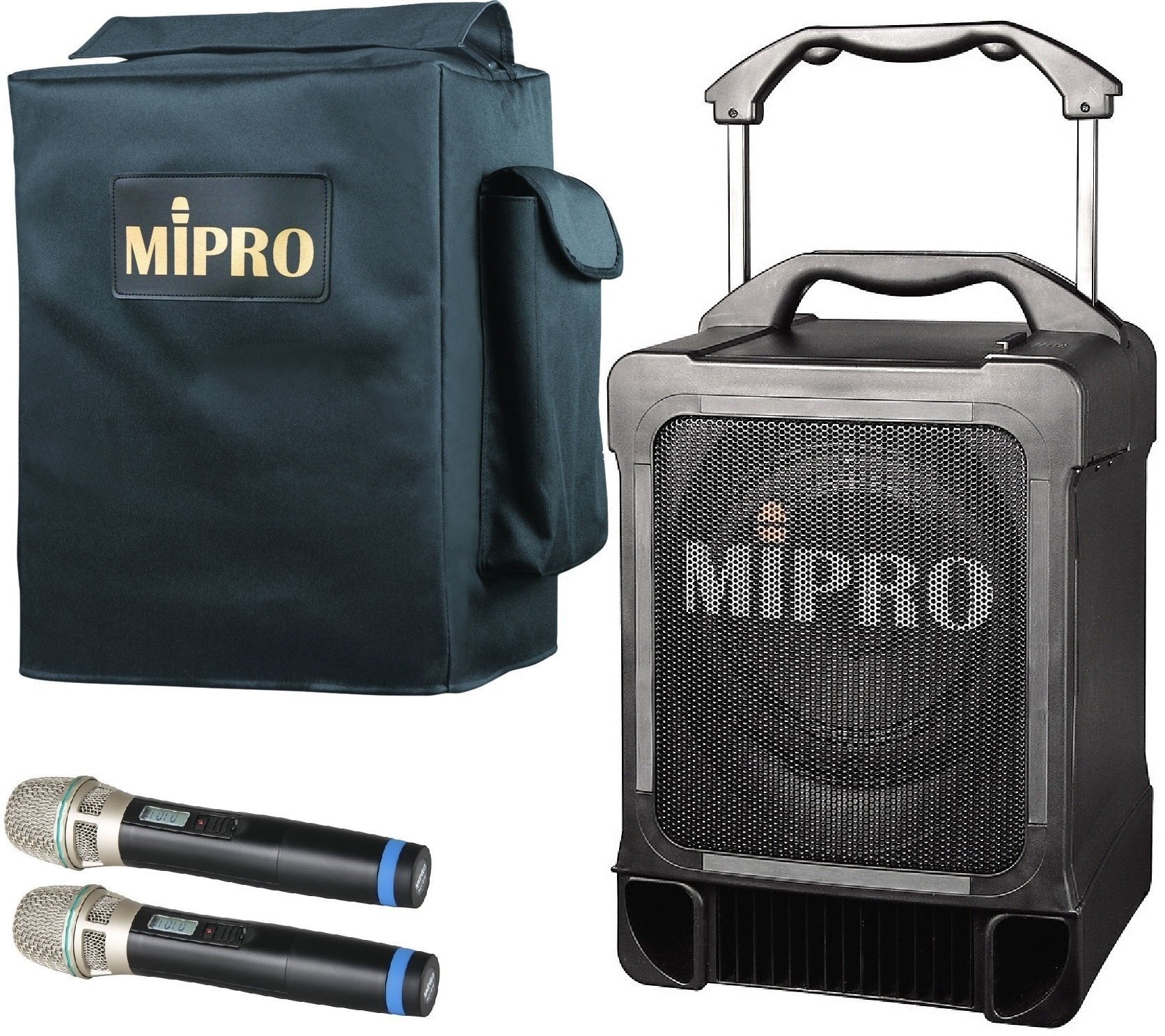 Batterij-PA-systeem MiPro MA-707 Vocal Dual Set Batterij-PA-systeem