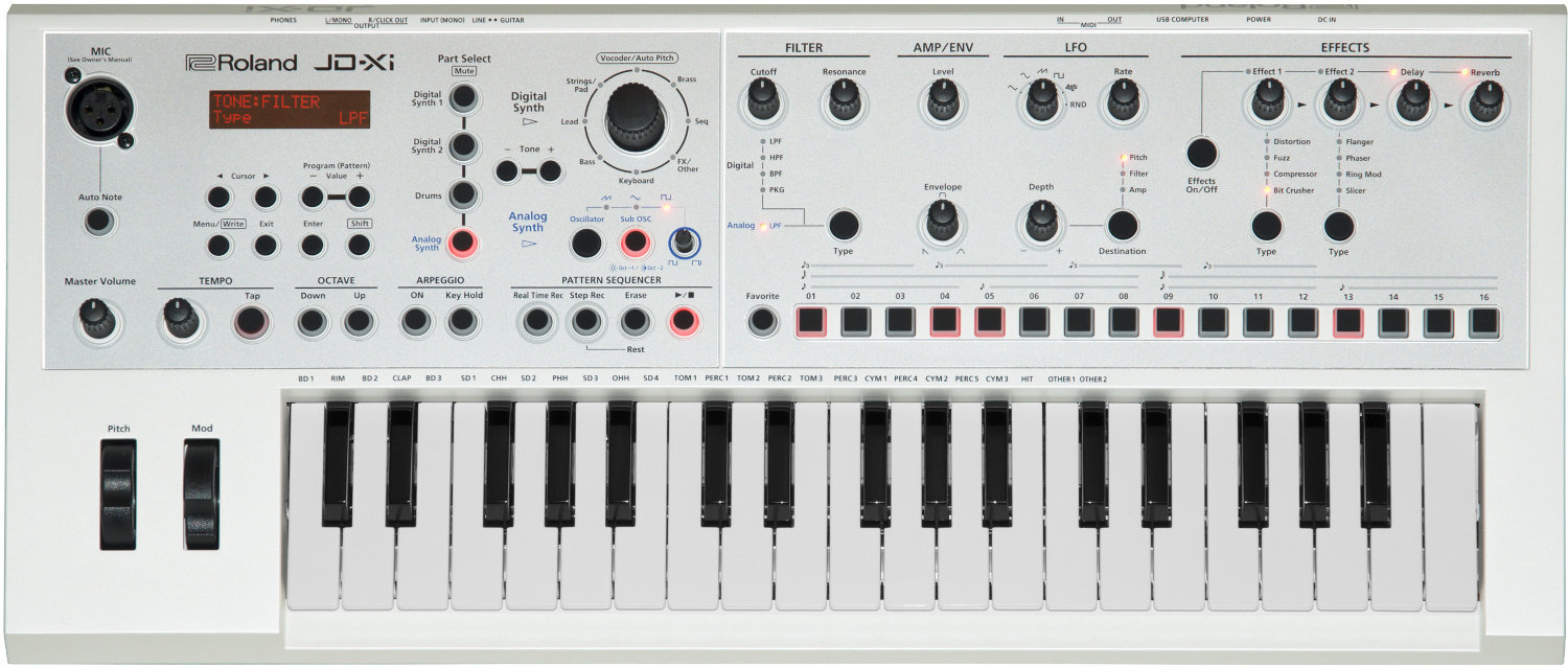 Synthétiseur Roland JD-Xi Limited Edition White