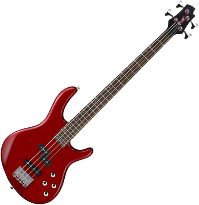 4-string Bassguitar Cort Action Bass Trans Red