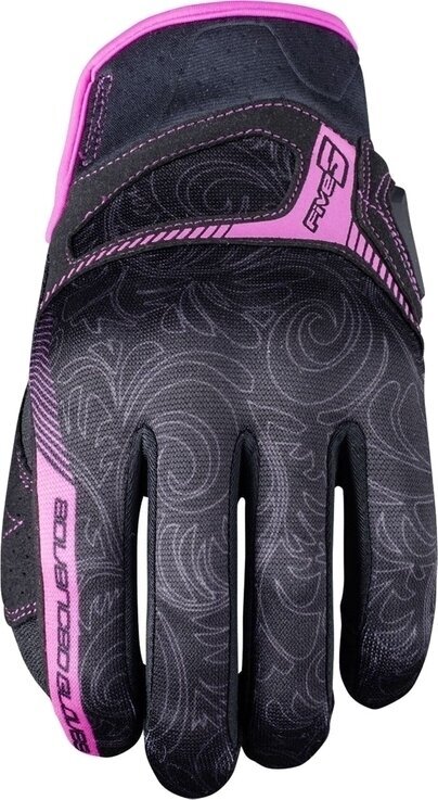 Motorcycle Gloves Five RS3 Replica Woman Black/Pink M Motorcycle Gloves