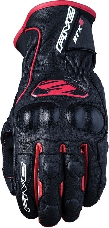 Motorcycle Gloves Five RFX4 V2 Black/Red M Motorcycle Gloves