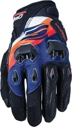 Motorcycle Gloves Five Stunt Evo Replica Shade Orange/Navy S Motorcycle Gloves