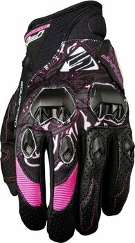 Motorcycle Gloves Five Stunt Evo Woman Flower Pink M Motorcycle Gloves - 1