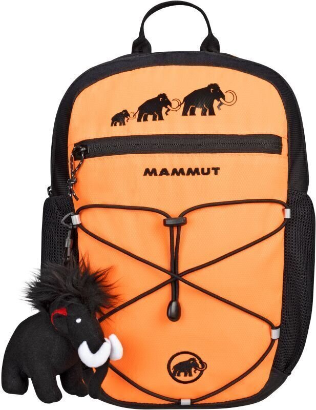 Mochila para exteriores Mammut First Zip 16 Black/Safety Orange Mochila para exteriores