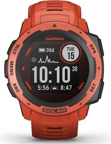 Smart hodinky Garmin Instinct Solar Flame Red