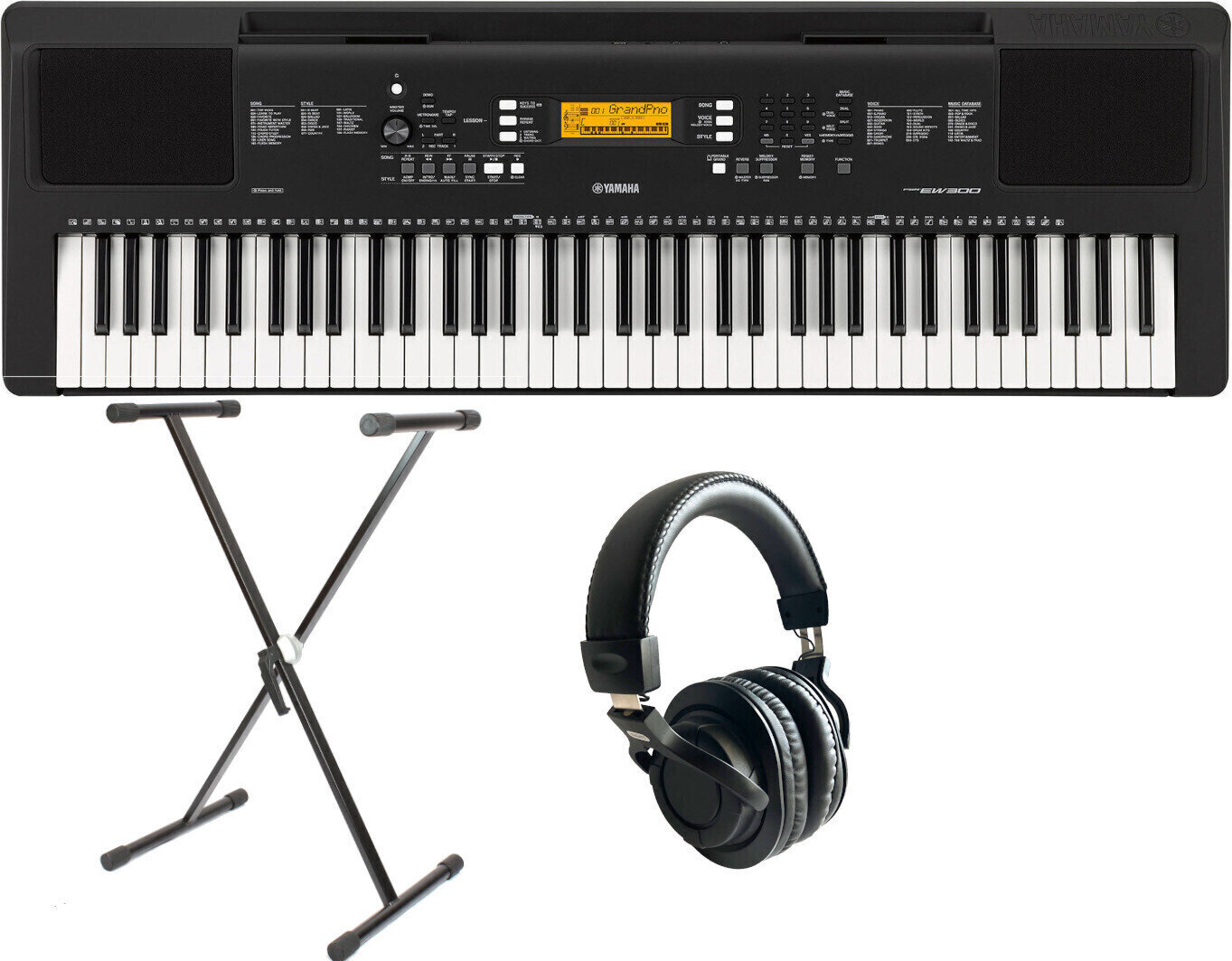 Keyboard med berøringsrespons Yamaha PSR-EW300 SET