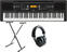 Keyboard met aanslaggevoeligheid Yamaha PSR-EW300 SET