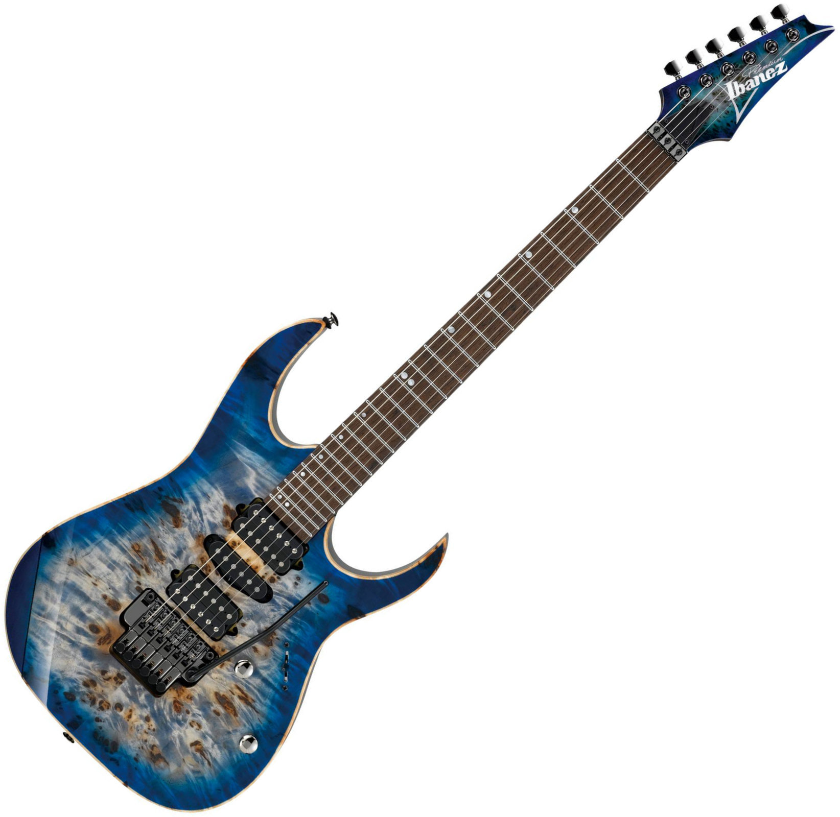 Electric guitar Ibanez RG1070PBZ-CBB Cerulean Blue Burst