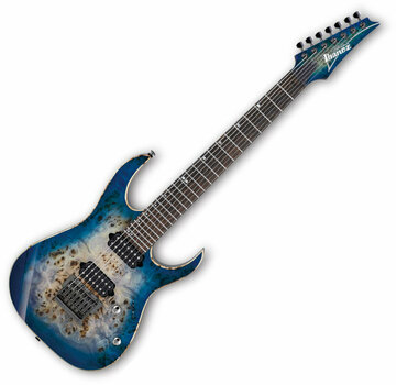 7-string Electric Guitar Ibanez RG1027PBF-CBB Cerulean Blue Burst - 1
