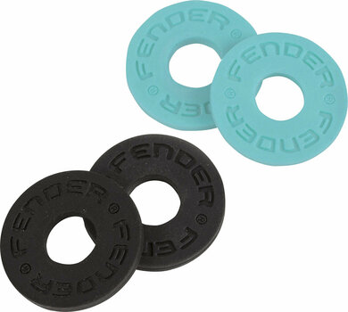 Stroplås Fender Strap Blocks 4 PK 2 Stroplås Black/Daphne Blue - 1