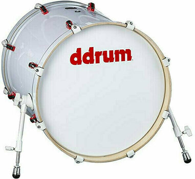 Bass Drum DDRUM Hybrid Acoustic/Trigger White - 1