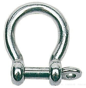 Boat Shackle Osculati Bow shackle Stainless Steel 6 mm