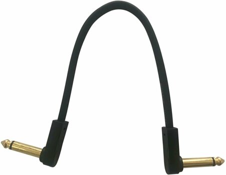 Prepojovací kábel, Patch kábel Soundking BJJ213 Čierna 20 cm Zalomený - Zalomený - 1