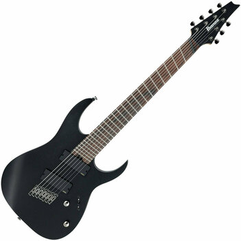 Guitarra elétrica multiescala Ibanez RGIM7MH Iron Label Weathered Black - 1