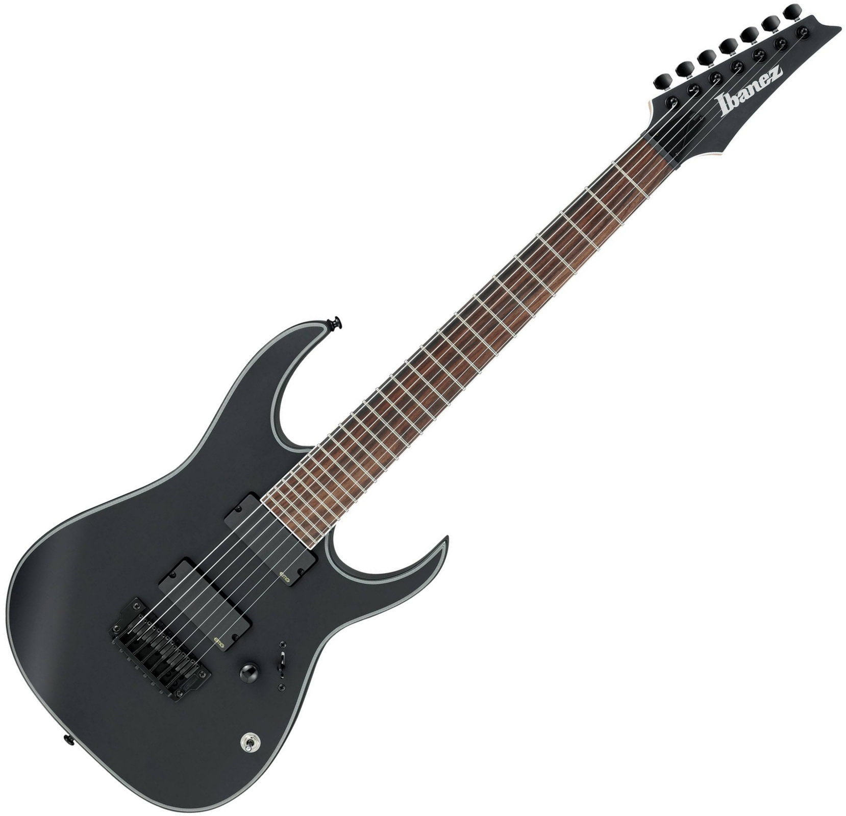 Guitarra eléctrica de 7 cuerdas Ibanez RGIR37BFE Iron Label Black Flat